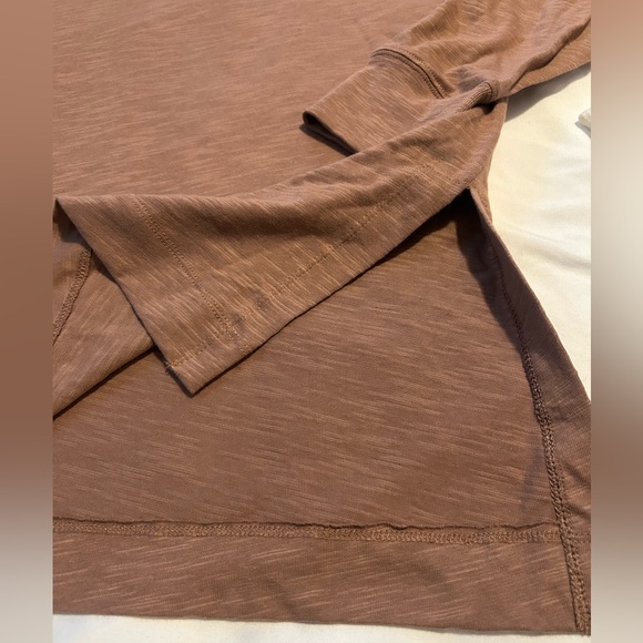 Old navy long sleeve cotton tunic color mocha size M NWT - Picture 3 of 4